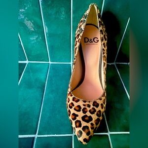 Dolce & Gabbana Haircalf Leopard Print Shoes Size 38